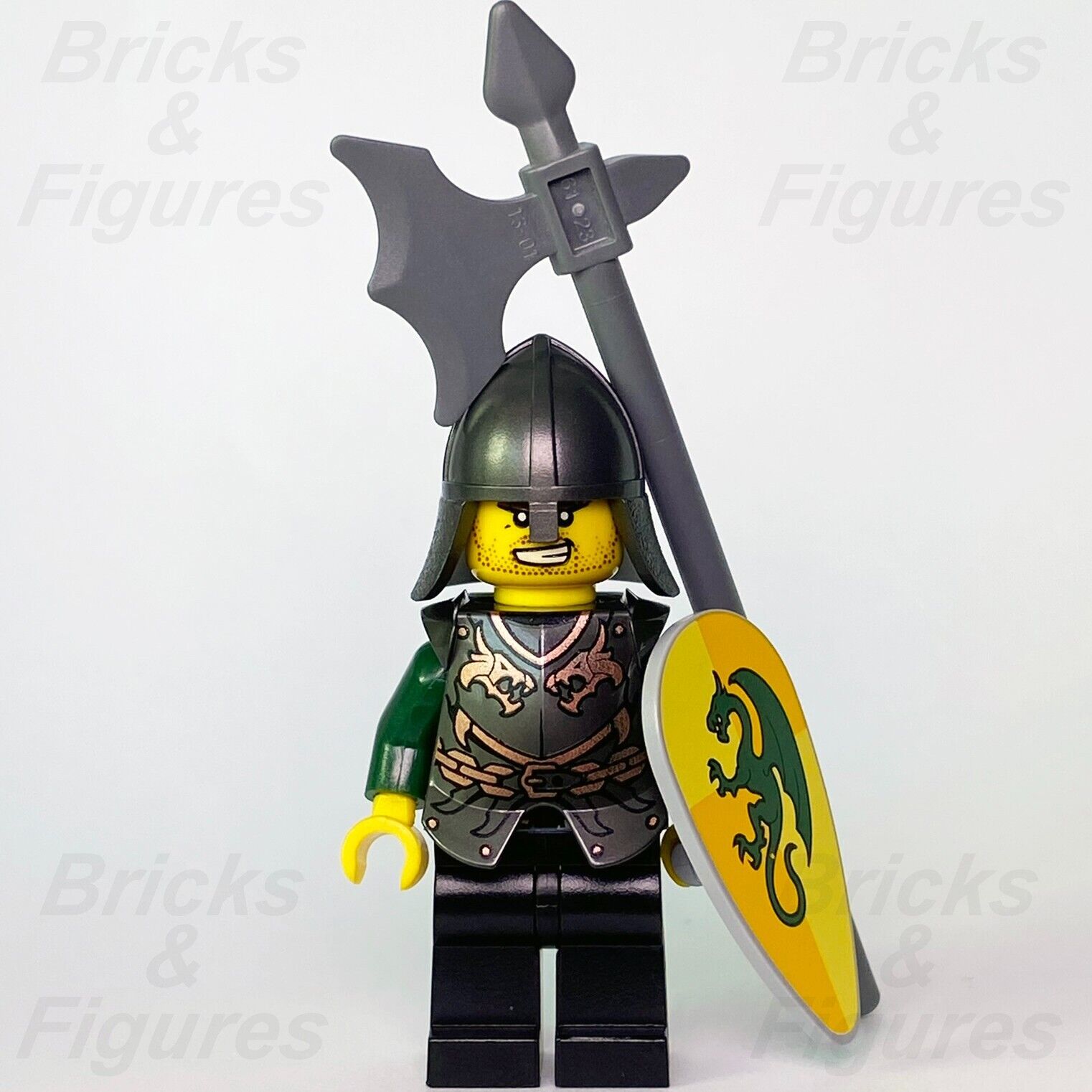 LEGO Castle Dragon Knight Minifigure Kingdoms Chess Bishop Armour 853373 cas507 - Bricks & Figures