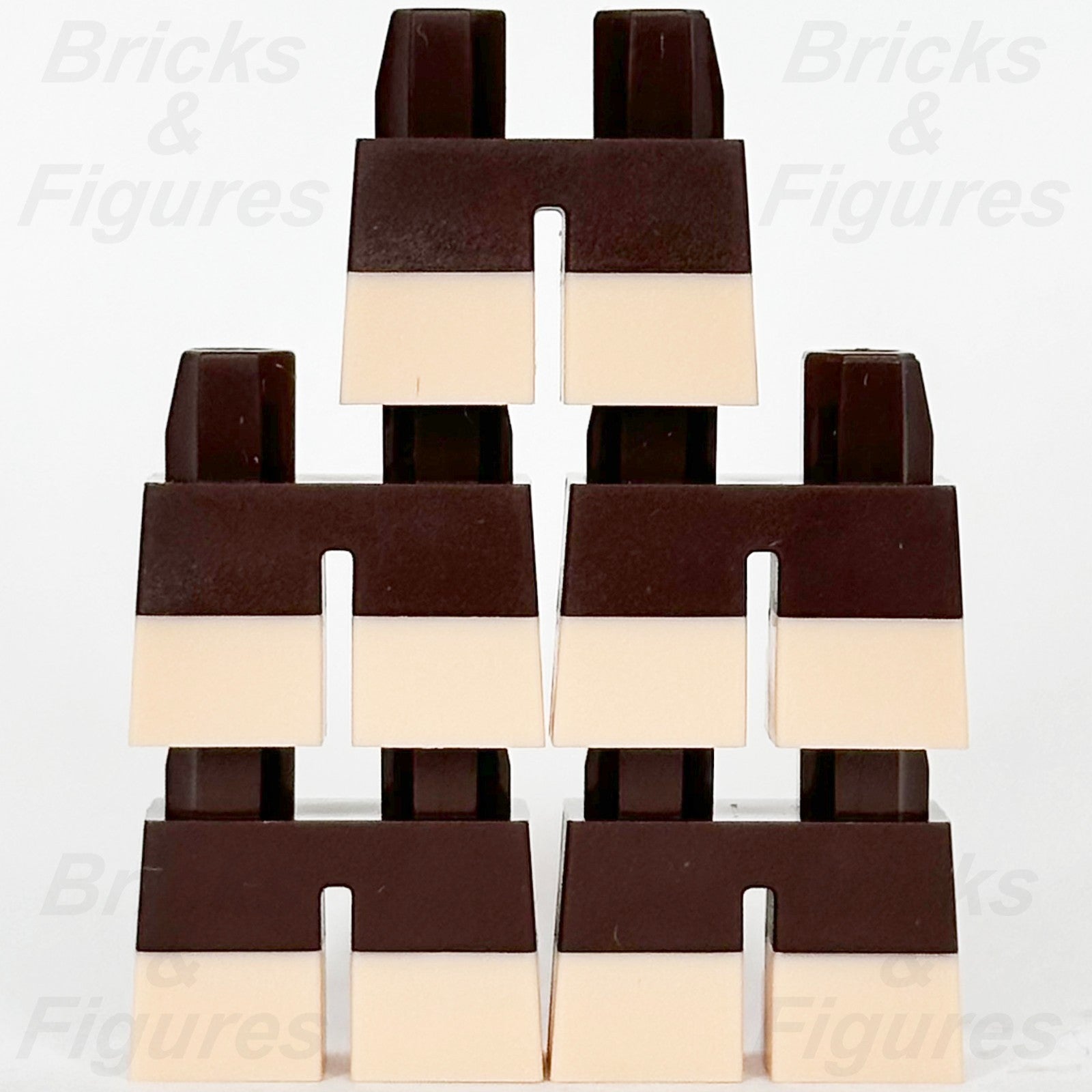 LEGO Dark Brown Short Legs Light Nougat Boots Minifigure Part Hips Hobbit x 51