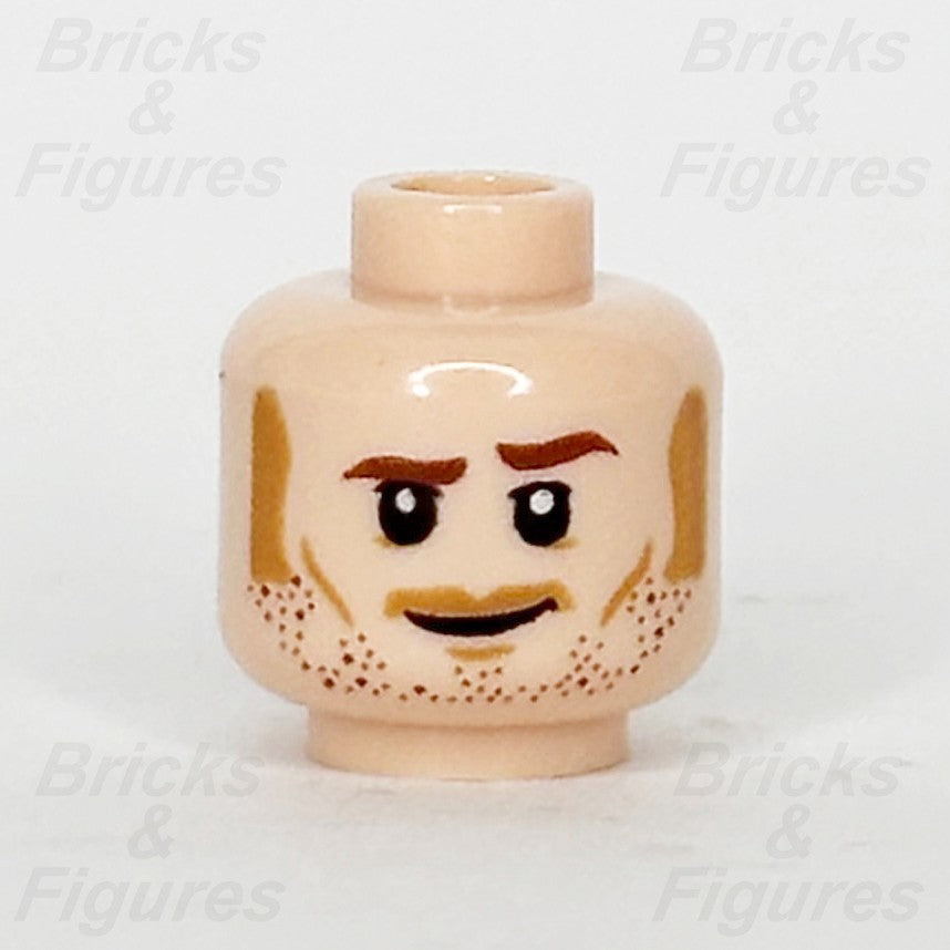 LEGO Jurassic World Owen Grady Minifigure Head Part Male Moustache 3626pb21240
