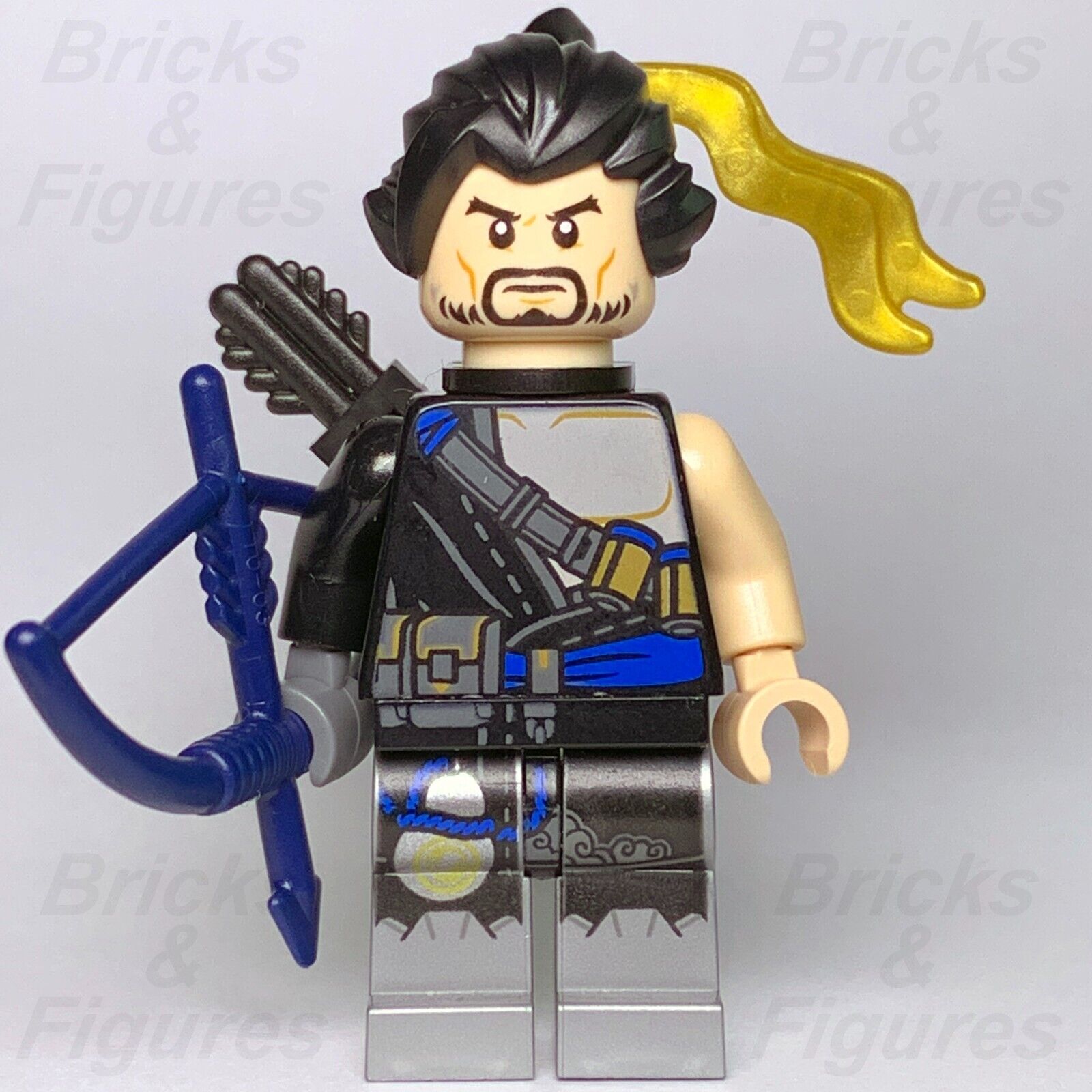 LEGO Overwatch Hanzo Shimada Minifigure Assassin Minifig with Bow 75971 ow003 - Bricks & Figures