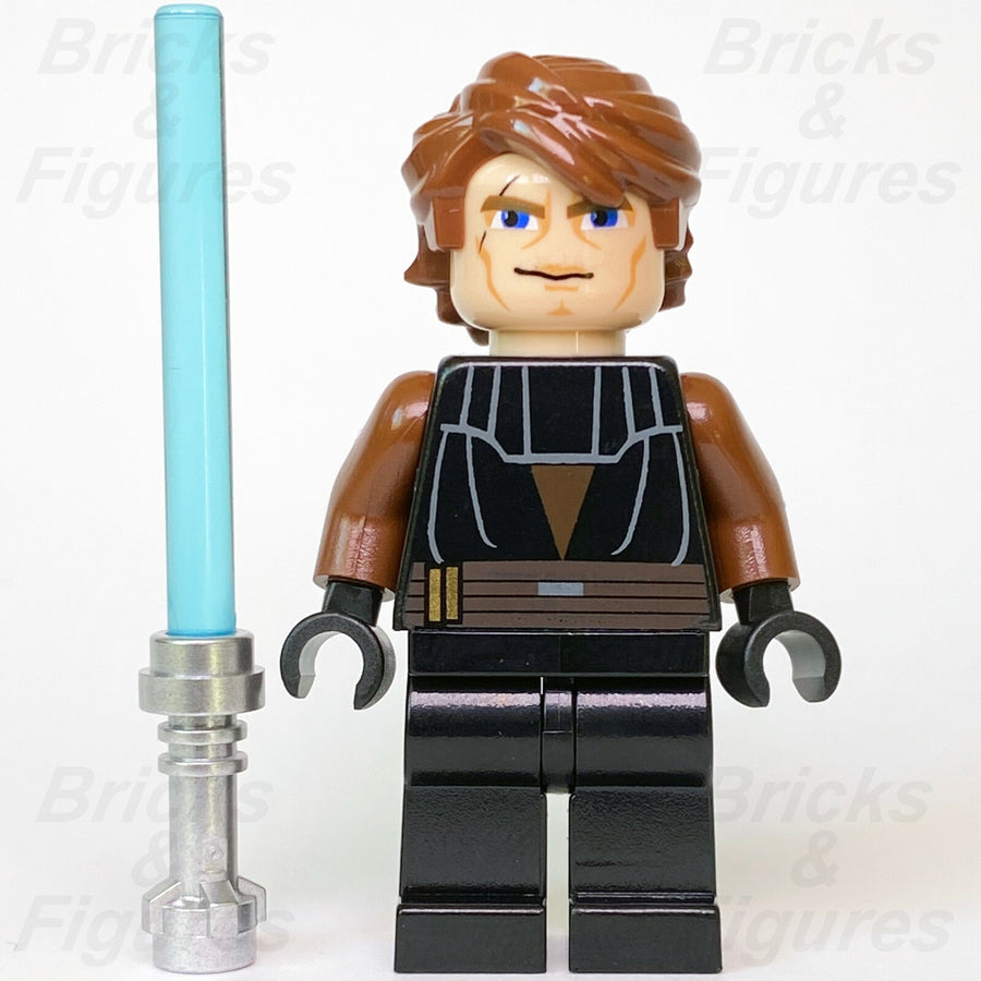 LEGO Star Wars Anakin Skywalker Minifigure Clone Wars Jedi 8037 8098 7931 Used1