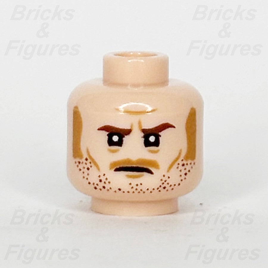 LEGO Jurassic World Owen Grady Minifigure Head Part Male Moustache 3626pb21241