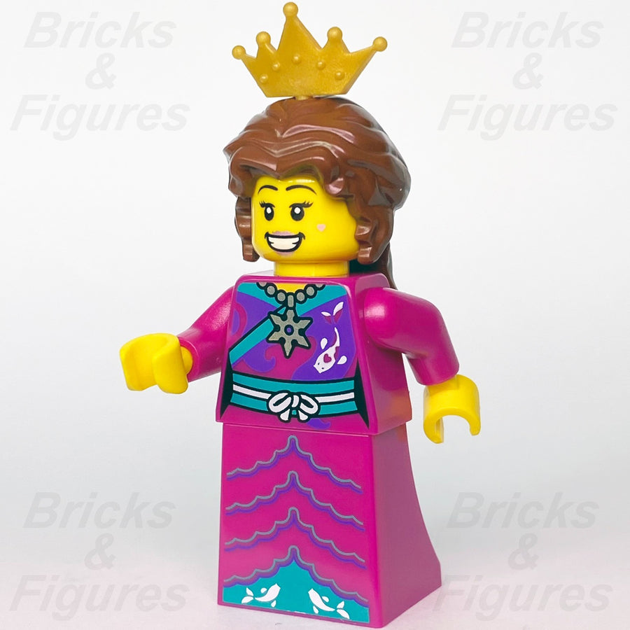 LEGO Princess with Crown & Pink Dress Castle Build-A-Minifigure (BAM) 2022 Koi0