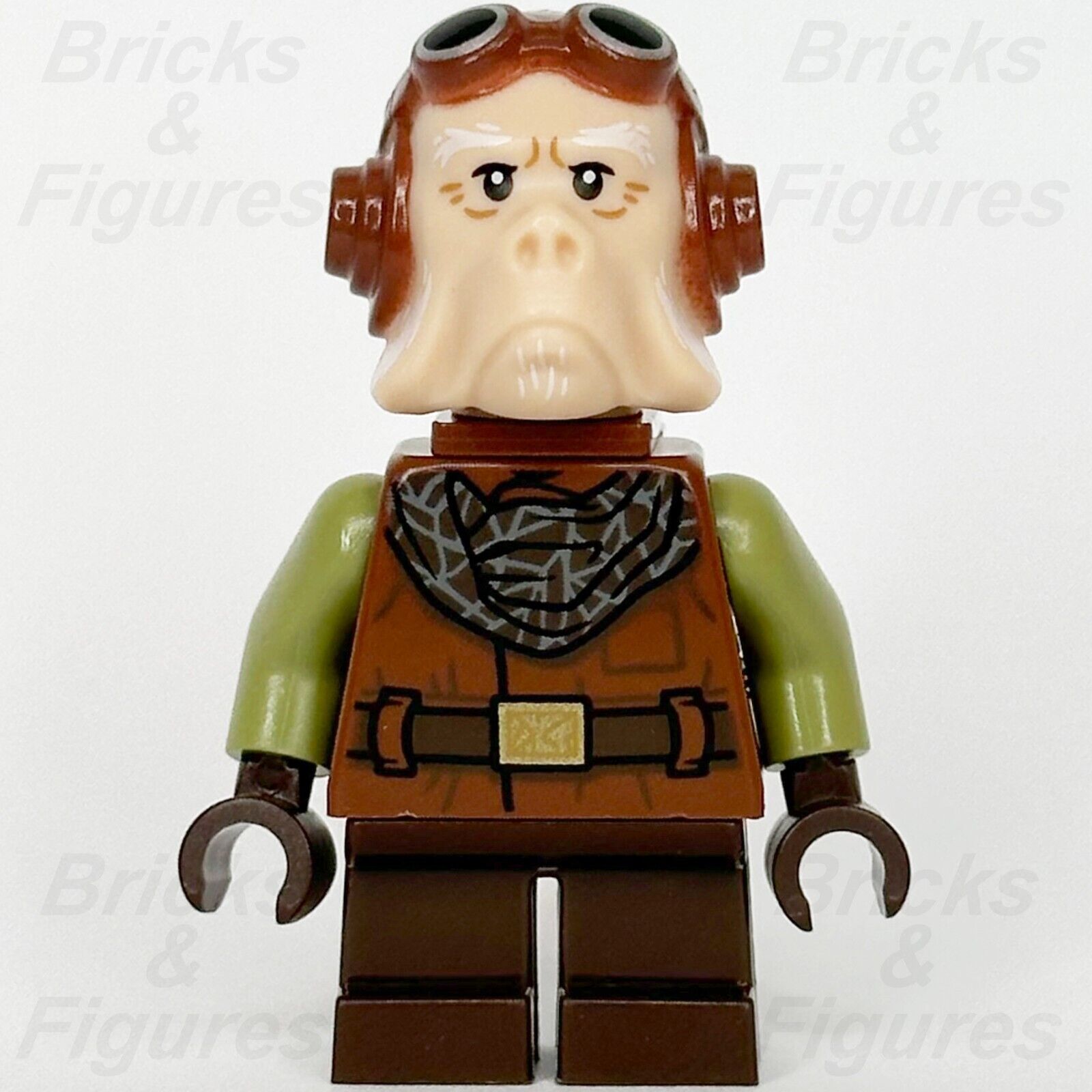 LEGO Star Wars Kuiil Minifigure The Mandalorian Ugnaught Backpack 75331 sw1244 - Bricks & Figures