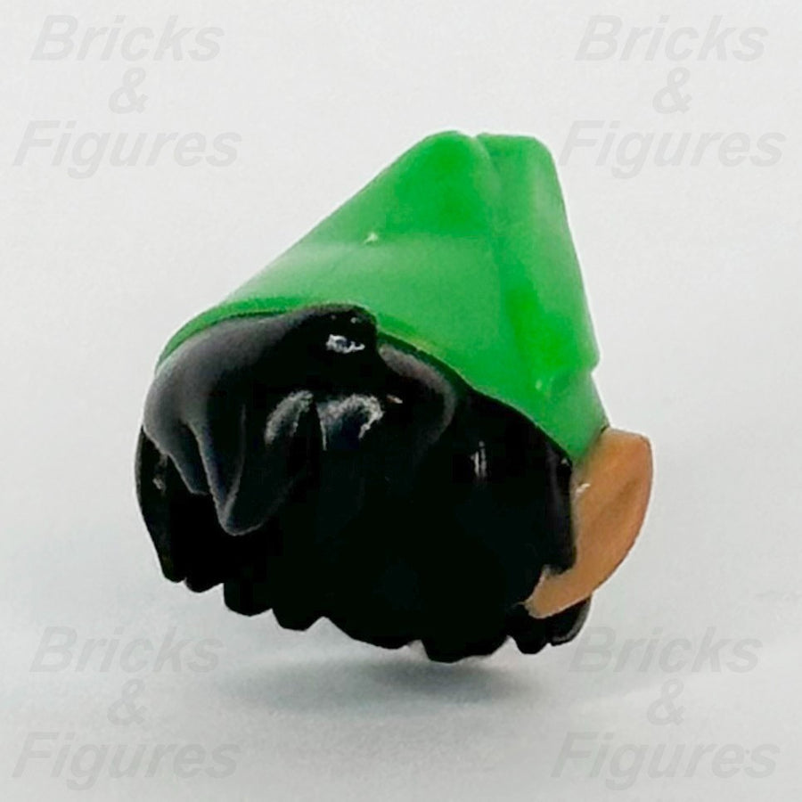 LEGO® Disney Black Elf Hair Bright Green Hat Minifigure Part Peter Pan 26025pb020