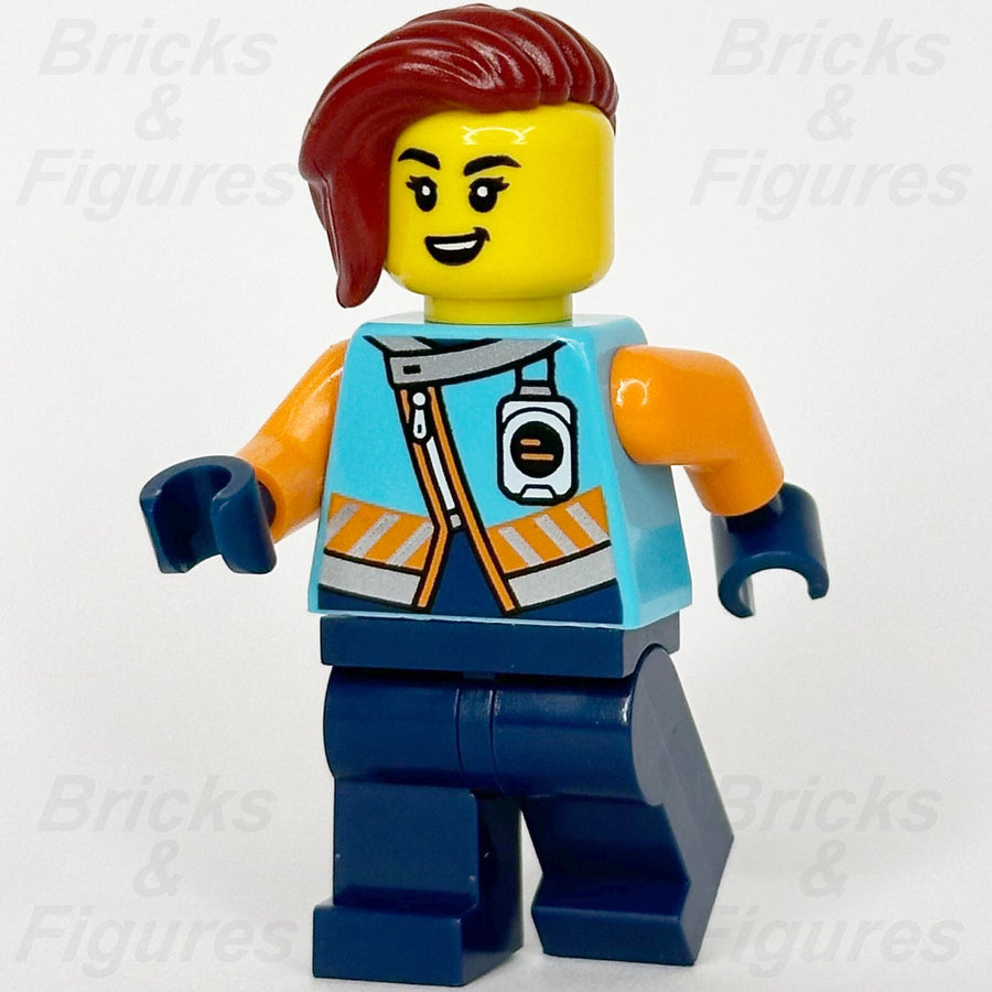 LEGO City Arctic Explorer Minifigure Town Female Dark Red Hair 60379 cty16570