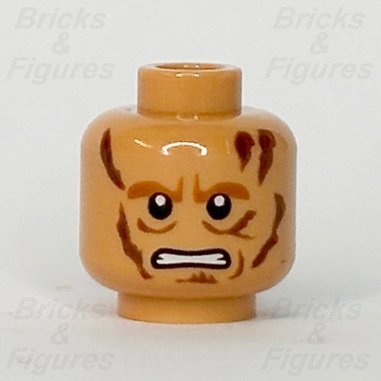 LEGO Star Wars Darth Vader Head Minifigure Part Anakin Skywalker Angry Scar 80960