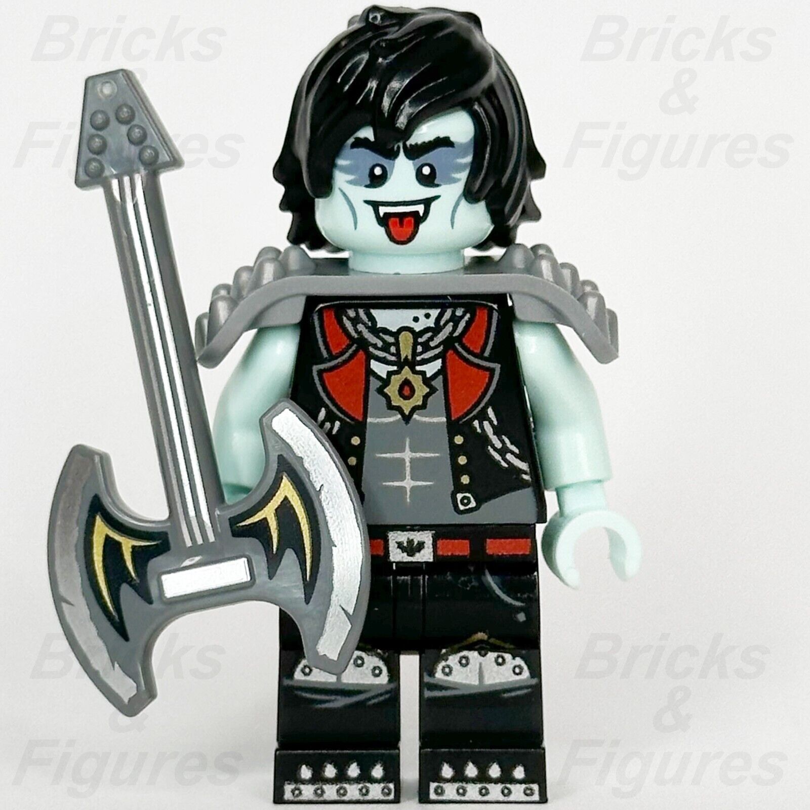 LEGO Vidiyo Vampire Guitarist Minifigure Stages with Guitar Axe 43115 vid033 - Bricks & Figures