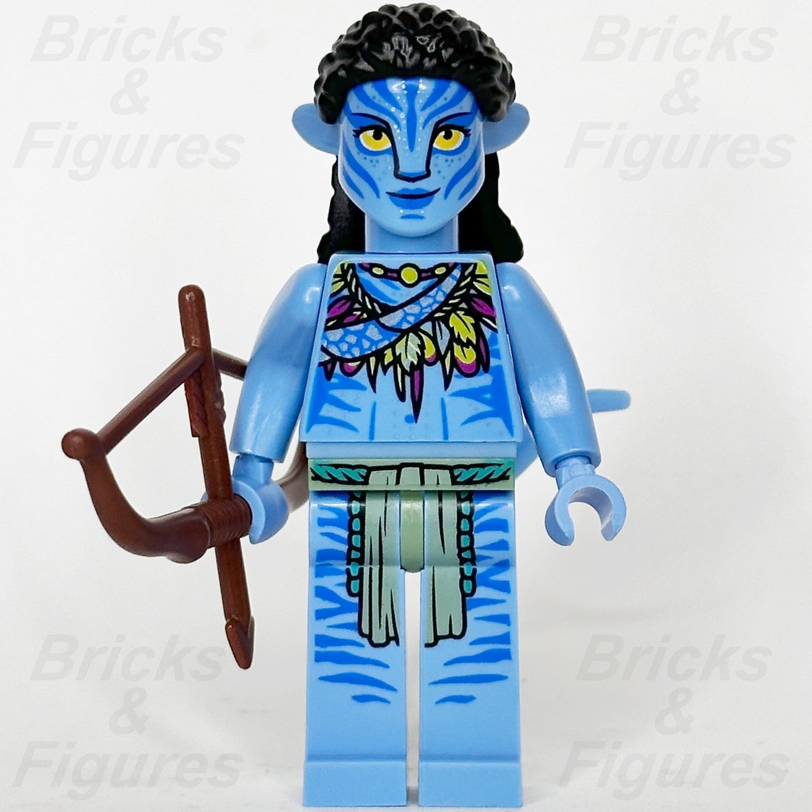 LEGO Avatar Neytiri Minifigure with Bow Na'vi Warrior 75574 avt004 Minifig1