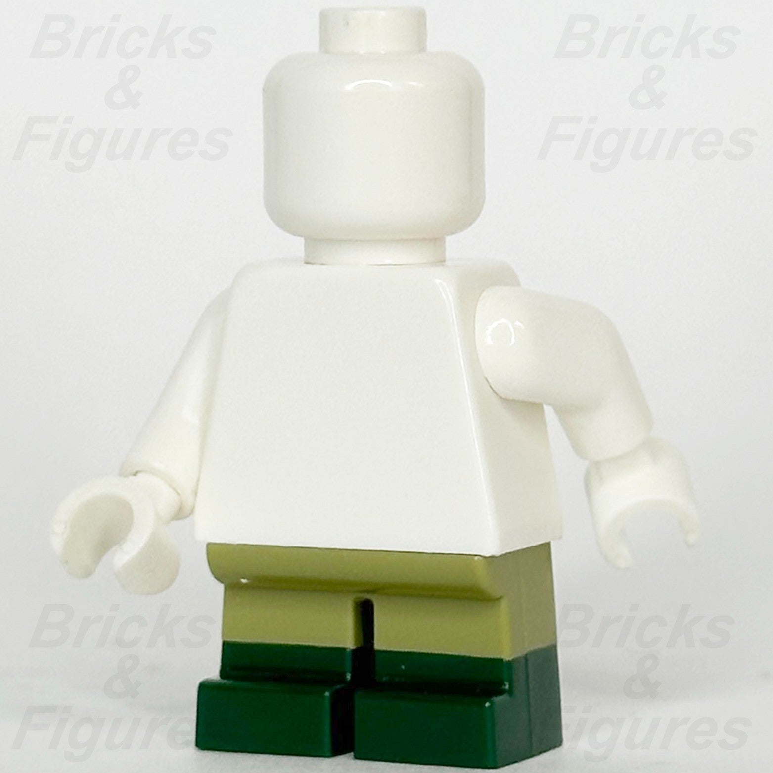 LEGO Olive Green Short Legs Dark Green Boots Minifigure Part Hips Minifig 418791