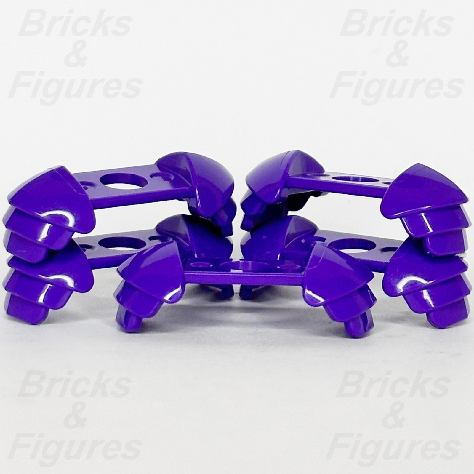 LEGO Shoulder Armour Knight Minifigure Part Dark Purple 37614 Pads Ridged x 50