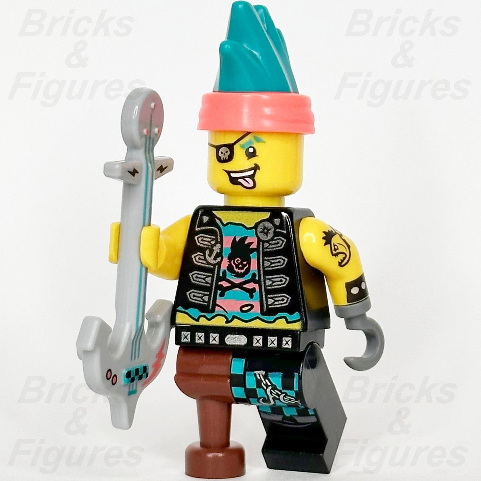 LEGO Vidiyo Punk Pirate Minifigure BeatBox Minifig w/ Anchor Guitar 43103 vid0160