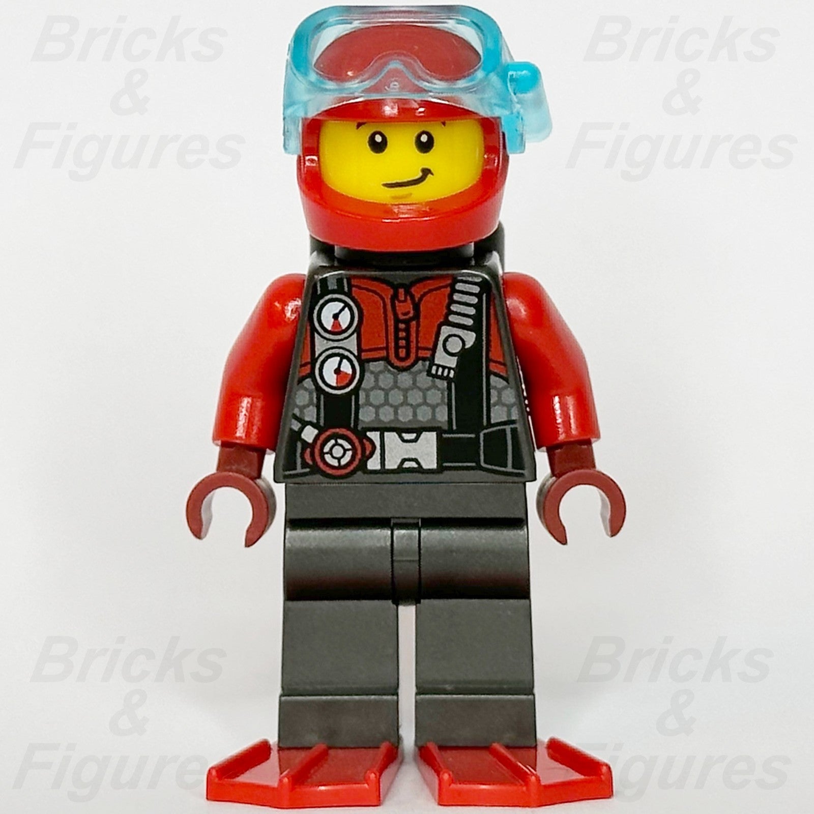 LEGO City Diver Minifigure Deep Sea Explorers Diving Suit 952107 cty1293 Male1