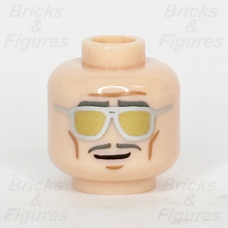 LEGO Super Heroes Disco Alfred Pennyworth Minifigure Head Part Batman 3626pb19760