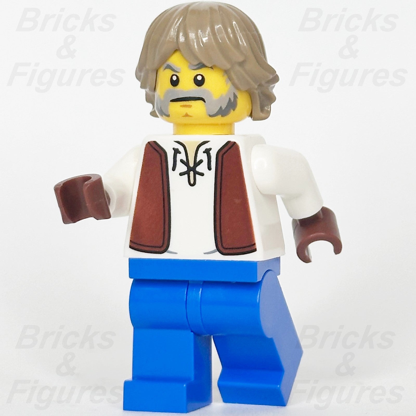 LEGO Castle Horse Knight Blacksmith Minifigure Creator 31168 cas594 Shirt & Vest0