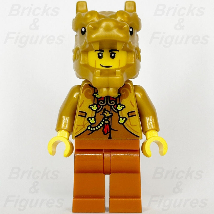 LEGO Year of the Dragon Costume Guy Minifigure Chinese New Year 80113 hol348 - Bricks & Figures