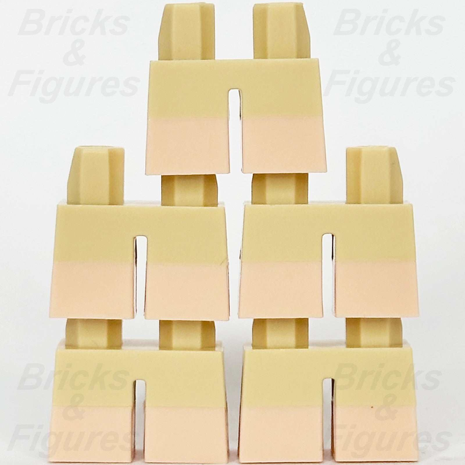 LEGO Tan Short Legs Light Nougat Boots Minifigure Part Hip Hobbit Dobby x 51
