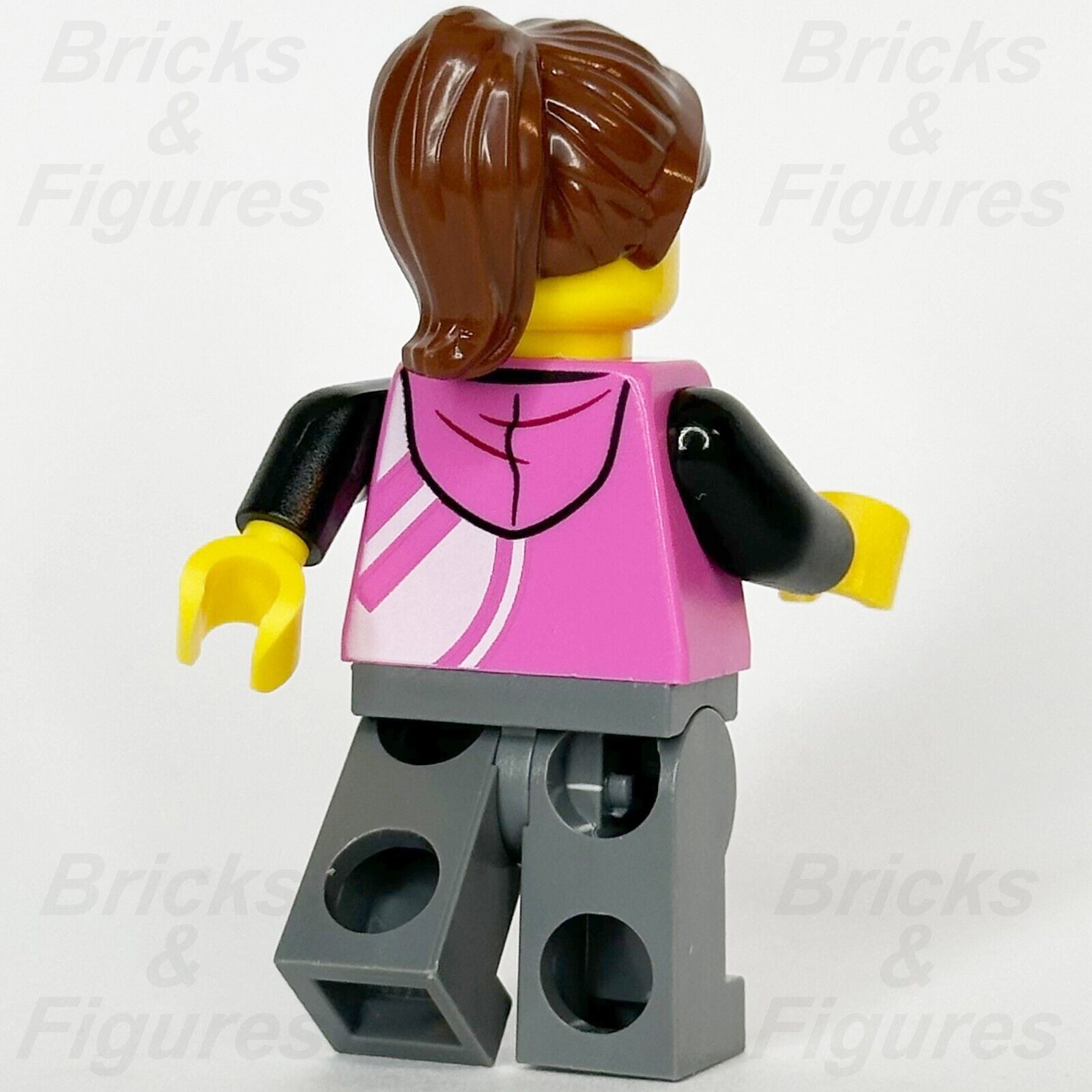 LEGO City Kick Scooter Driver Recreation Pink Hoodie Minifigure 60414 cty1626 - Bricks & Figures