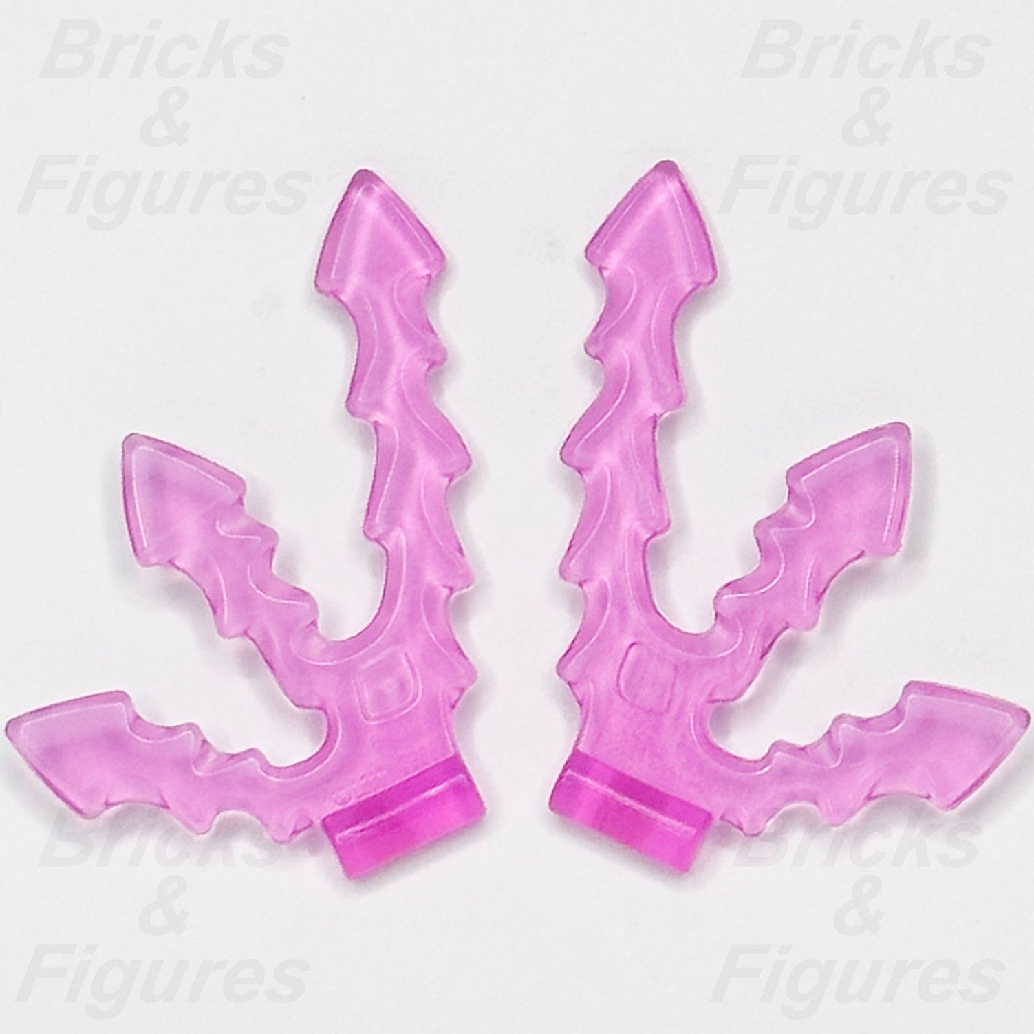 LEGO Lightning Bolt Minifigure Accessory Part Magic Trans Dark Pink 5688 x 20