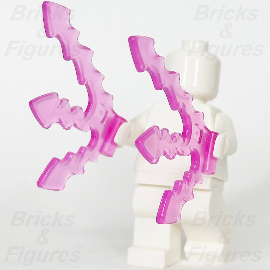LEGO Lightning Bolt Minifigure Accessory Part Magic Trans Dark Pink 5688 x 22