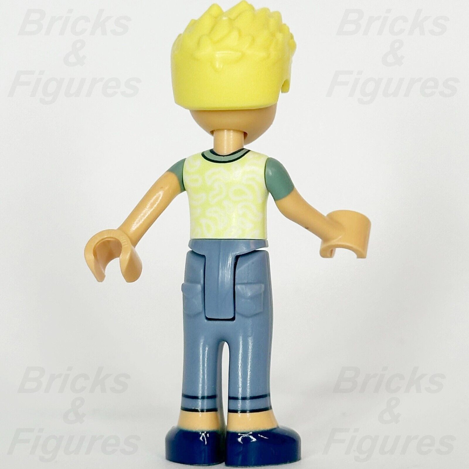 LEGO Friends Olly Minifigure Green Shirt Dark Blue Shoes Minifig 41754 frnd594 - Bricks & Figures