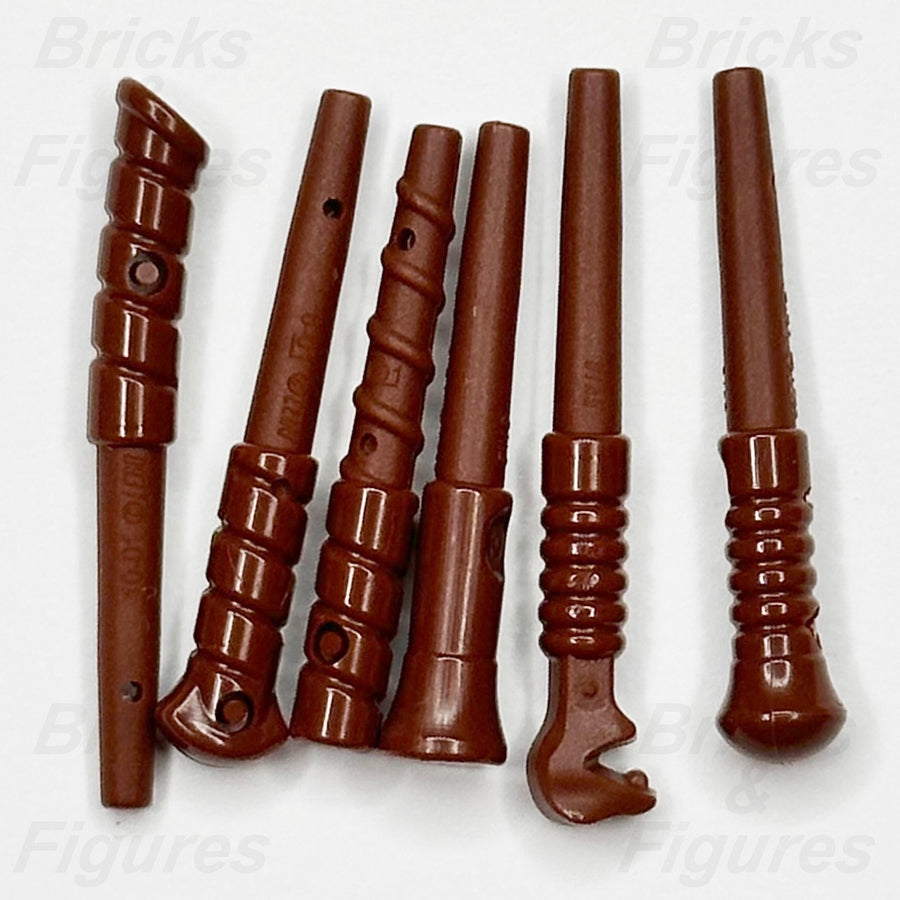 LEGO Harry Potter Wand Minifigure Weapon Part Reddish Brown Pack 5416 76439 x 60