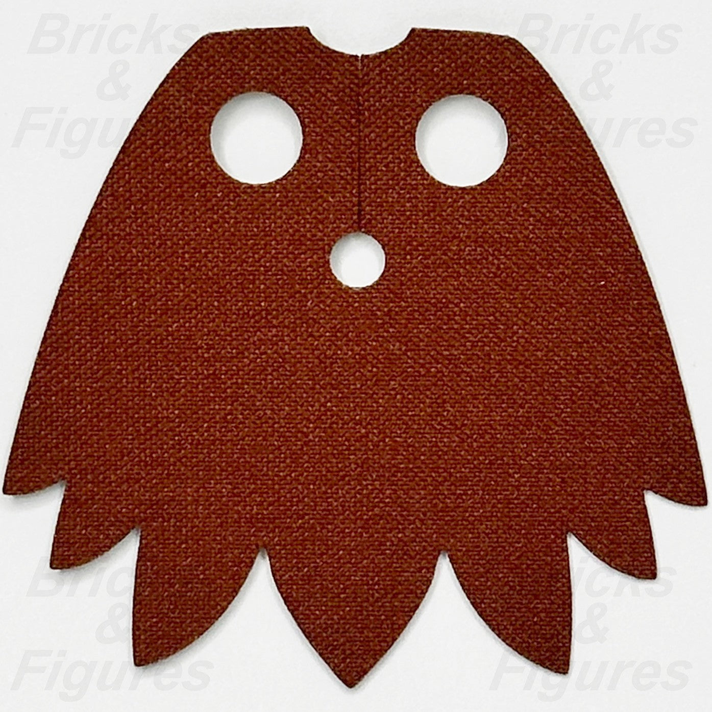 LEGO Reddish Brown Minifigure Cape Part Dark Green Cloth Starched 7 Points 710470