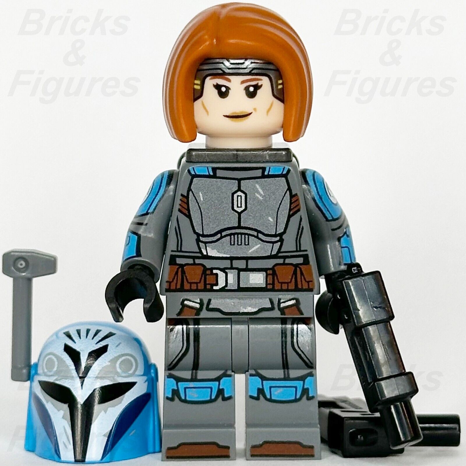 LEGO Star Wars Bo-Katan Kryze Minifigure The Mandalorian with Hair 75361 sw1287 - Bricks & Figures