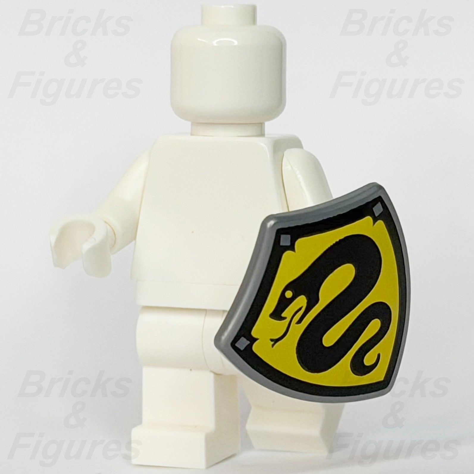 LEGO Castle Serpent Knight Minifigure Shield Part Black Snake Logo Yellow 311681