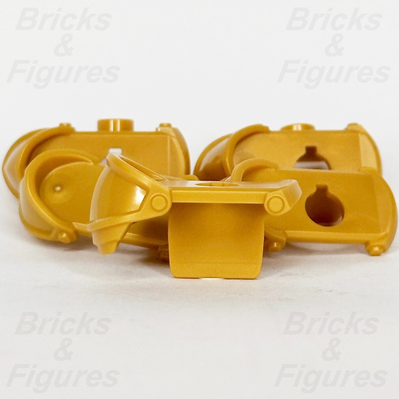 LEGO Castle Minifigure Shoulder Armour Part Pearl Gold Knight Pauldron 65435 x 54