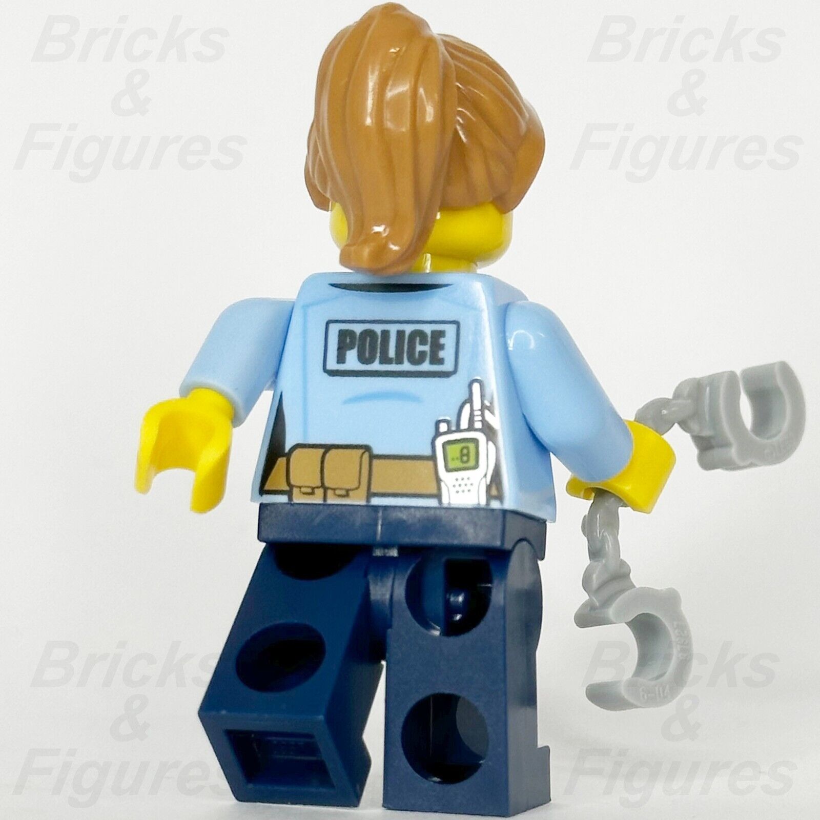 LEGO City Police Officer Female Minifigure Handcuffs Badge Radio 60314 cty1384 - Bricks & Figures