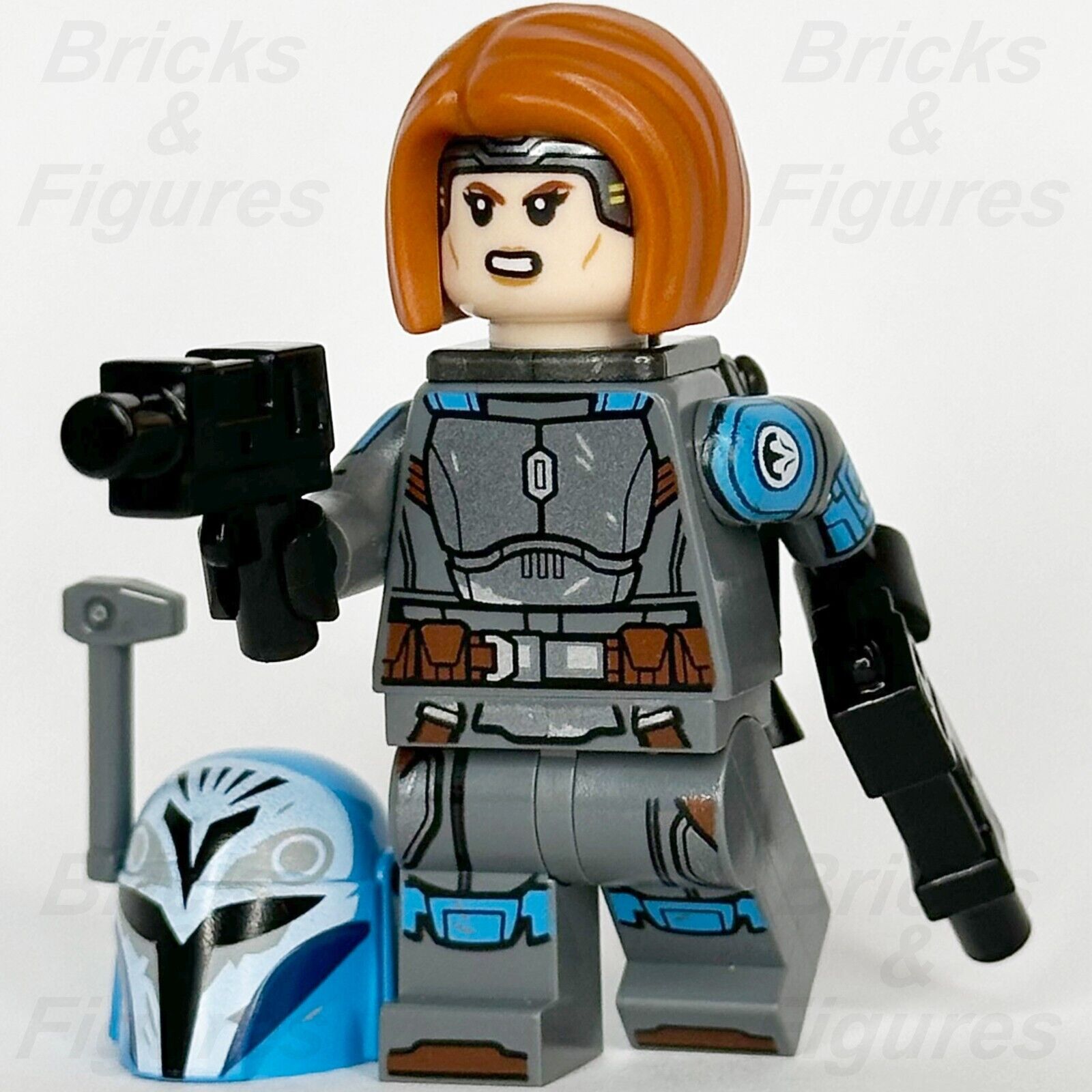 LEGO Star Wars Bo-Katan Kryze Minifigure The Mandalorian with Hair 75361 sw1287 - Bricks & Figures