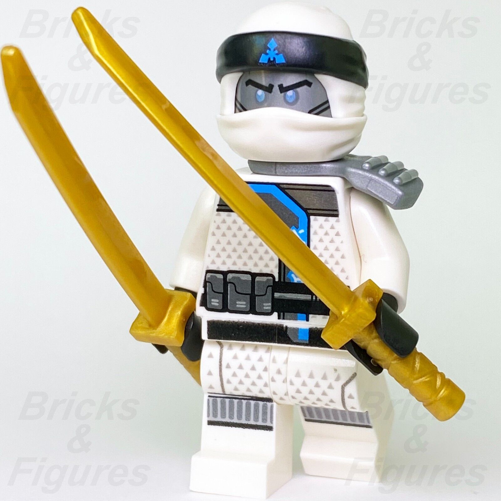 LEGO Ninjago Zane Minifigure Sons of Garmadon Scabbard Ice Ninja 70639 njo410 - Bricks & Figures