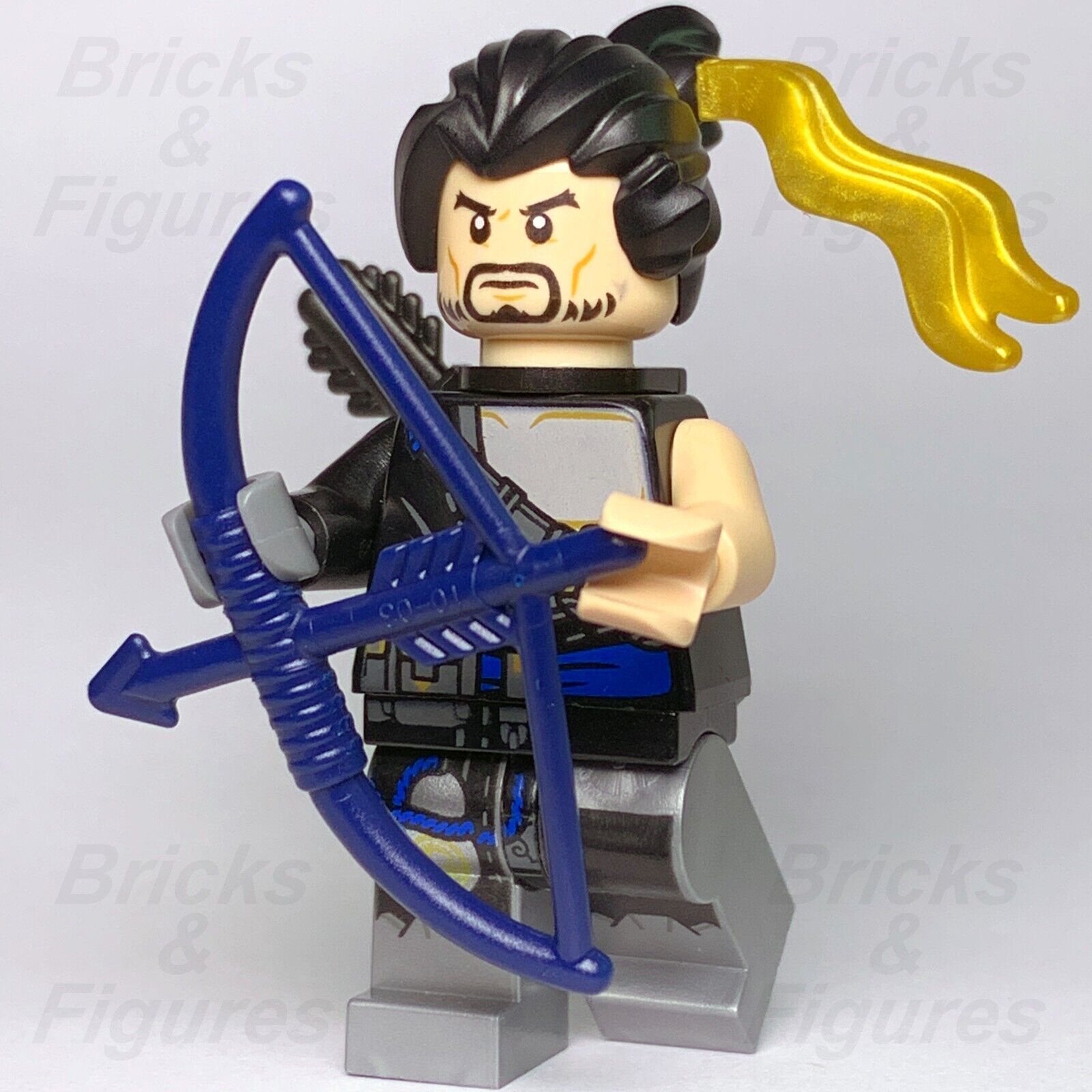LEGO Overwatch Hanzo Shimada Minifigure Assassin Minifig with Bow 75971 ow003 - Bricks & Figures