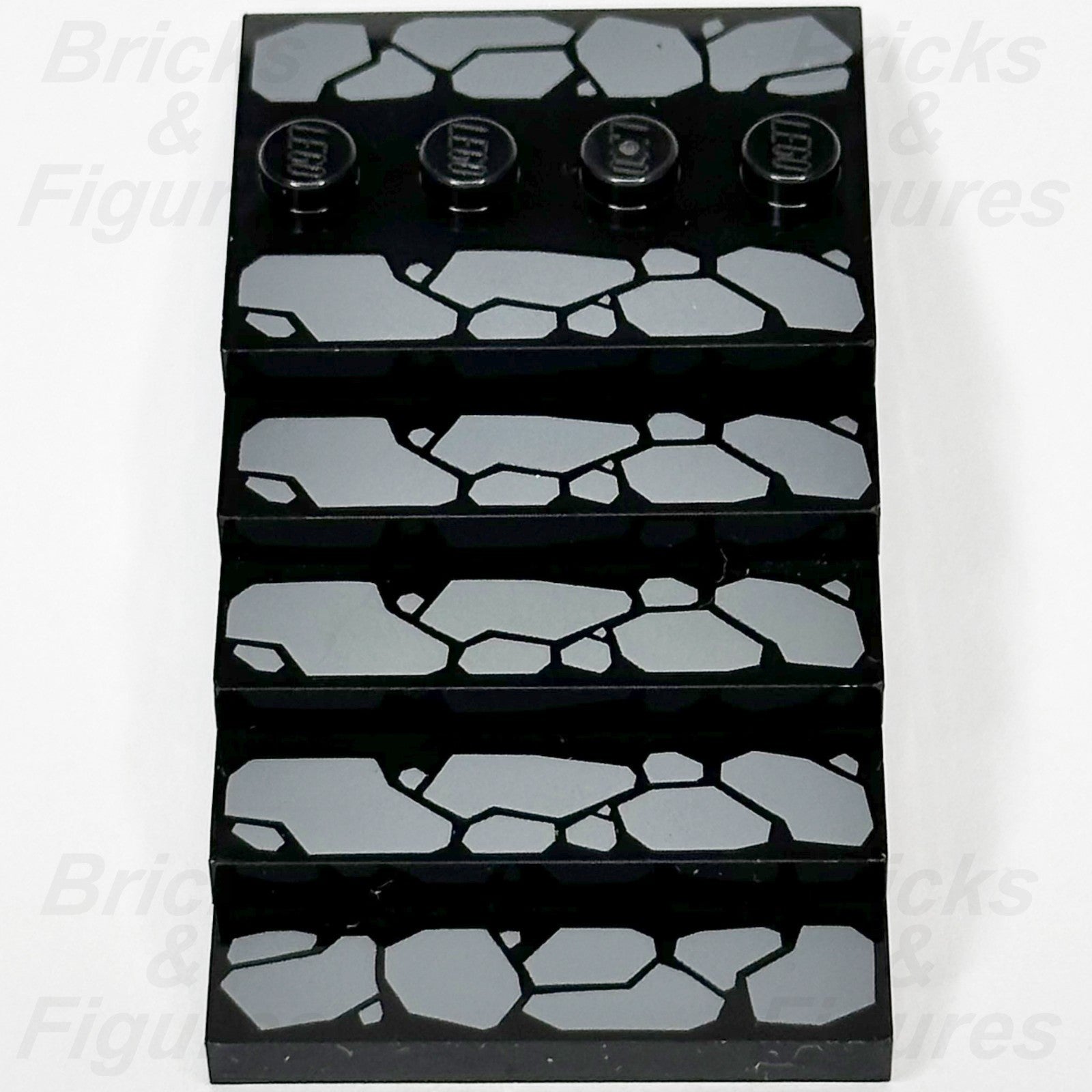 LEGO Cobblestone Pattern Minifigure Stand Modified Tile 3 x 4 Baseplate x 50