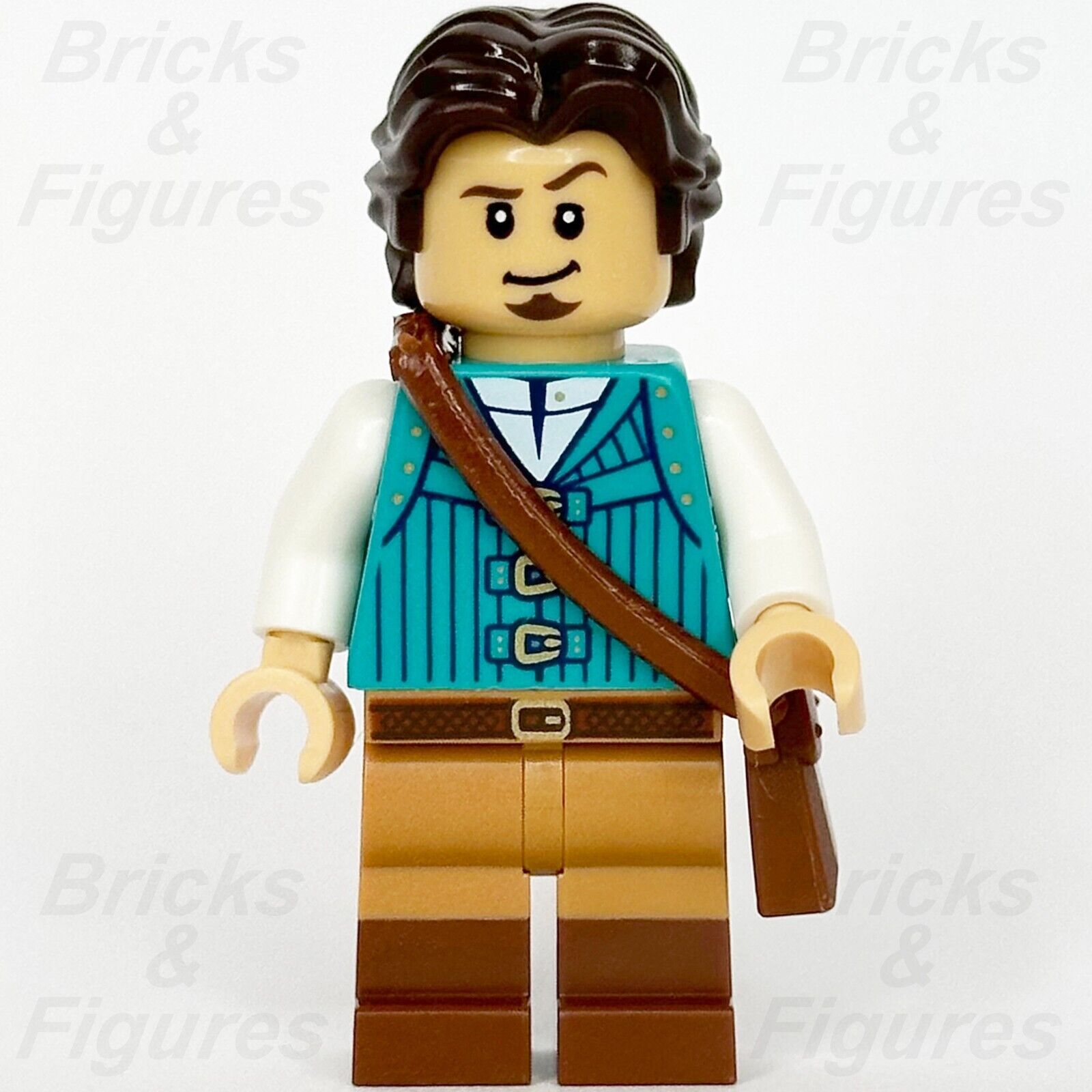 LEGO Disney Flynn Rider Minifigure Disney 100 Tangled Prince 43222 dis137 - Bricks & Figures