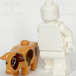 LEGO Pig Animal Minifigure Part Collectible Series 15 Spots Farm col15 87621pb03 - Bricks & Figures