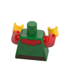 LEGO Minifigure Torso Part 6402701 76382 Castle Forestmen Body Green x 1 - Bricks & Figures