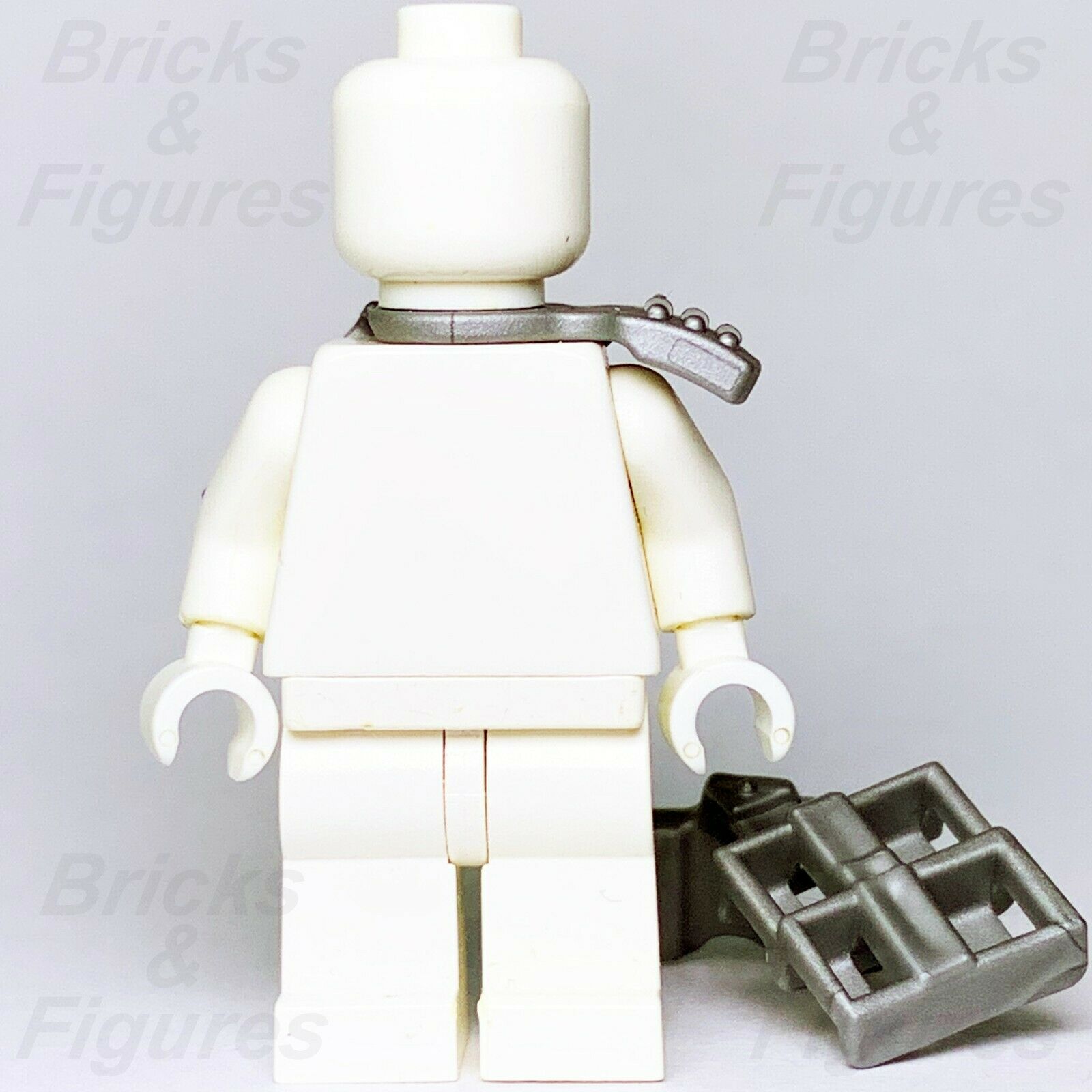 2 x Ninjago LEGO Silver Ninja Armor Shoulder Pad Scabbard for two Katana Swords Part - Bricks & Figures