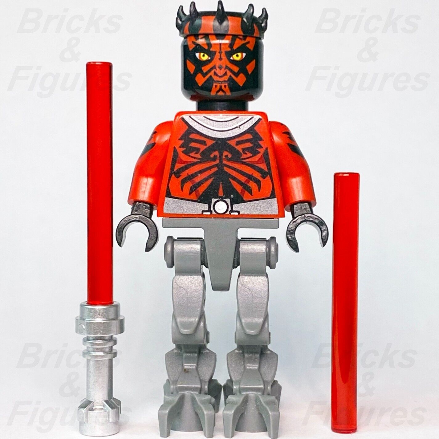 LEGO Star Wars Darth Maul Minifigure with Mechanical Legs Sith Lord 75022 sw0493 - Bricks & Figures