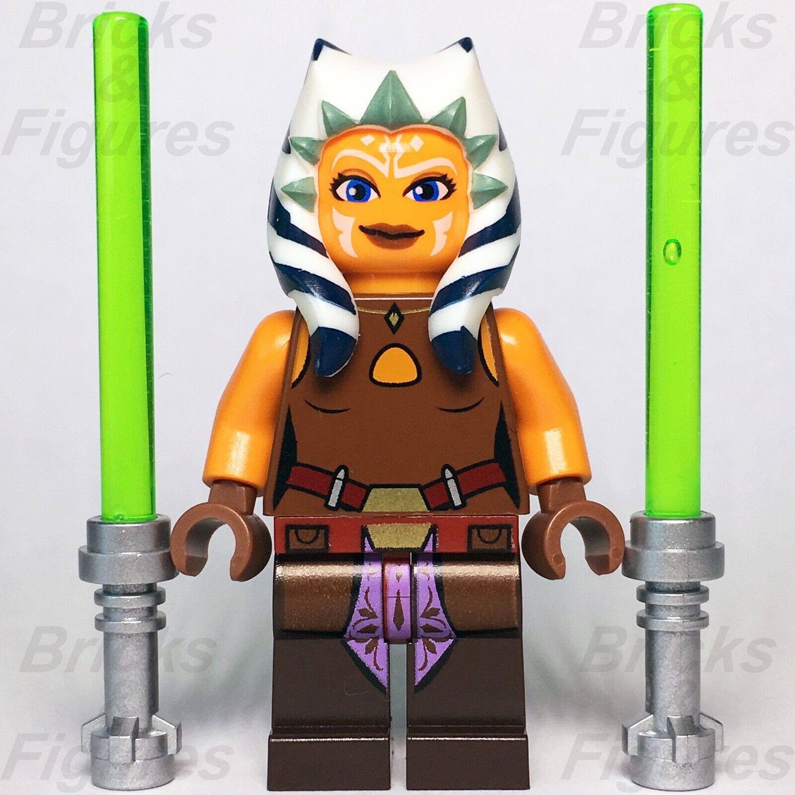 LEGO Star Wars Ahsoka Tano Minifigure Jedi The Clone Wars 75046 75013 sw0452 - Bricks & Figures