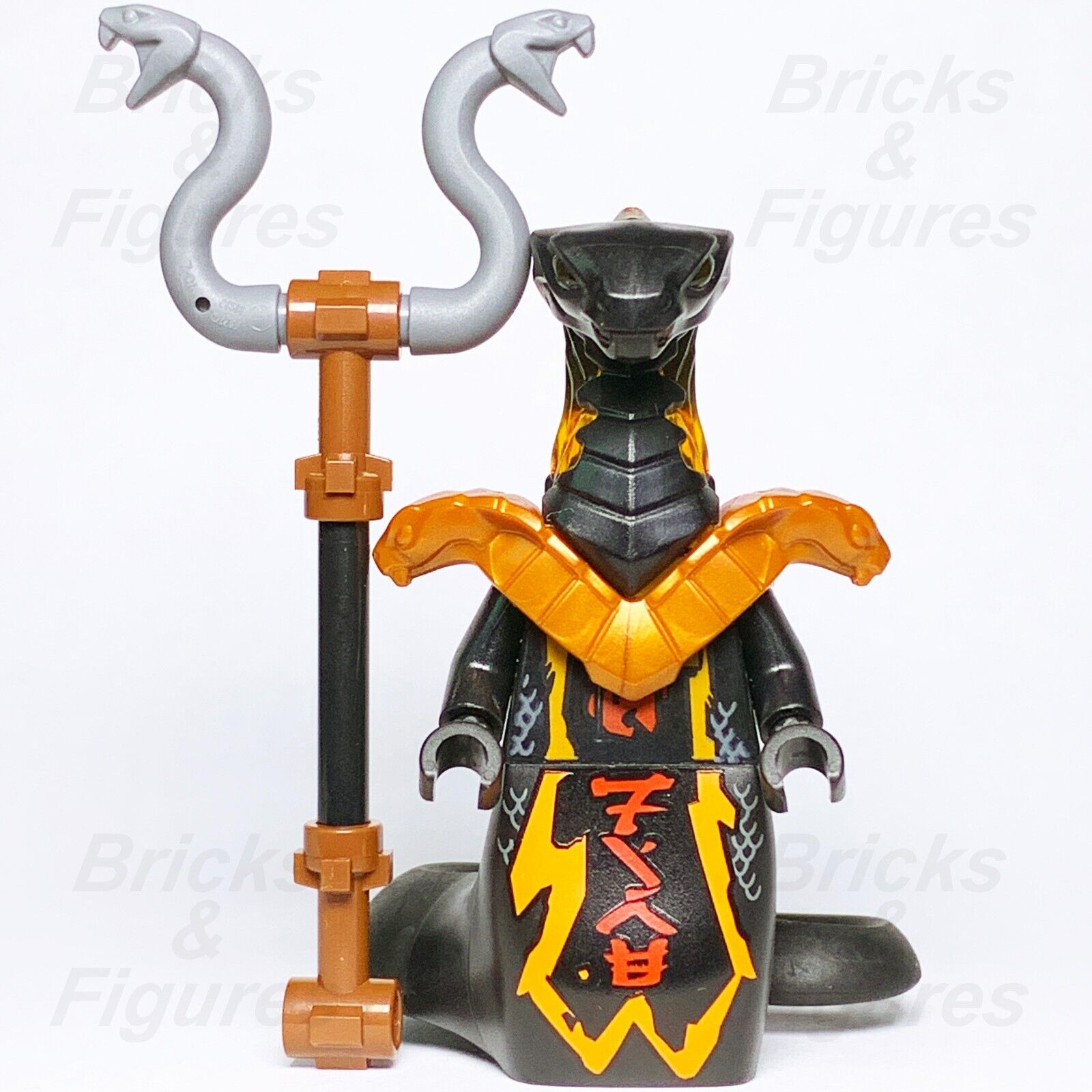 LEGO Ninjago Char Minifigure Pyro Vipers Black Snake Staff 70675 70677 njo541 - Bricks & Figures