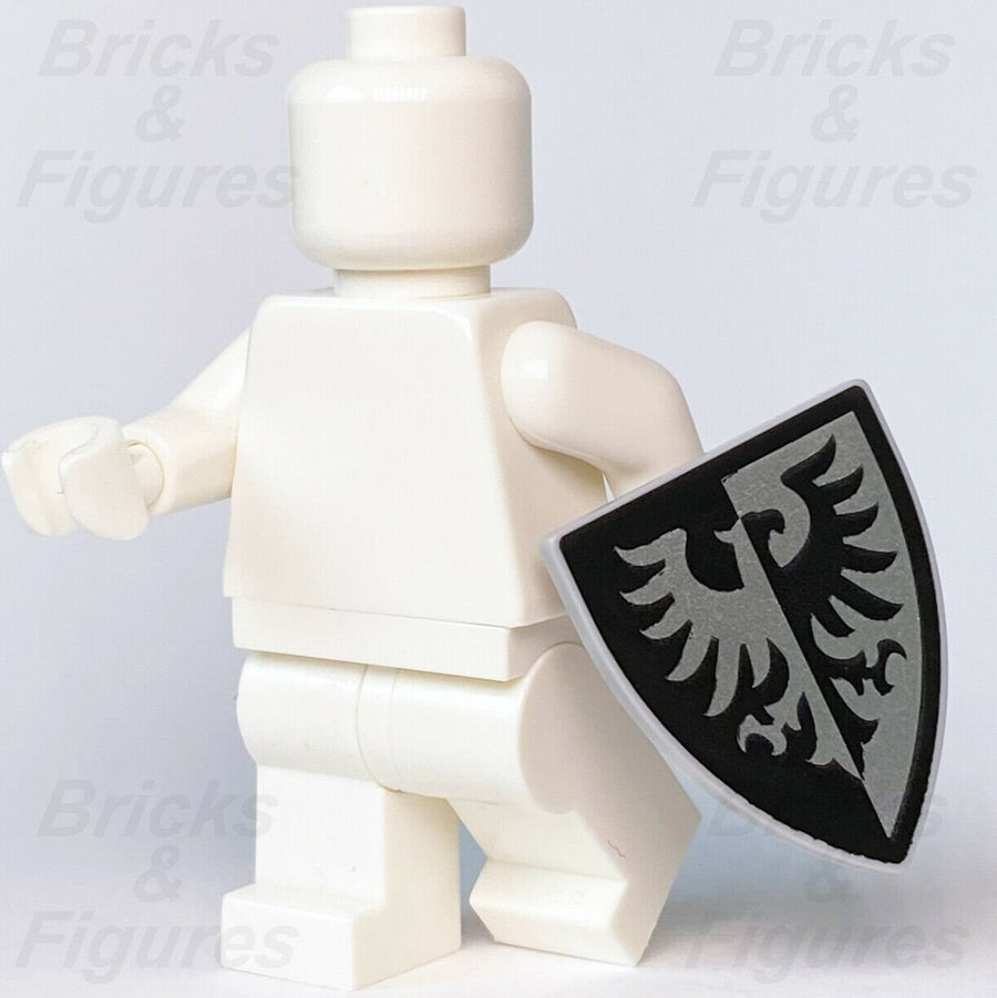 Ideas LEGO Black Falcon Triangular Shield Minifigure Weapon Part 21325 31120 - Bricks & Figures