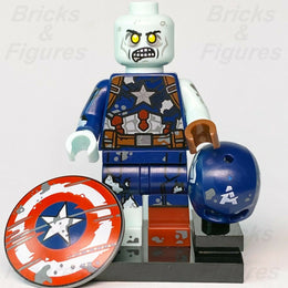 Marvel Collectible Minifigures LEGO Zombie Captain America Colmar-9 71031 New - Bricks & Figures