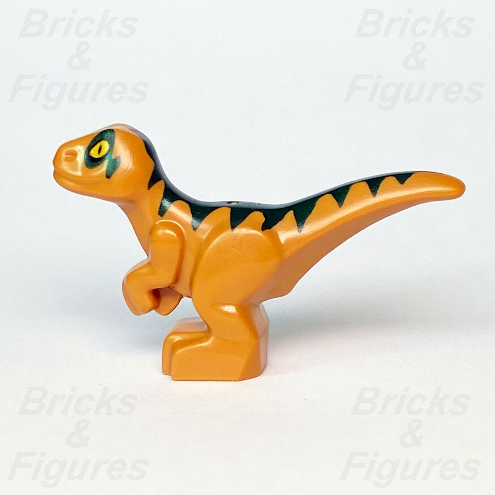 New Jurassic World LEGO® Baby Raptor Orange Dark Green Markings Dinosaur 75938 - Bricks & Figures
