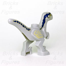 New Jurassic World LEGO Beta Baby Raptor Blue Dinosaur Minifigure Part 76946 - Bricks & Figures