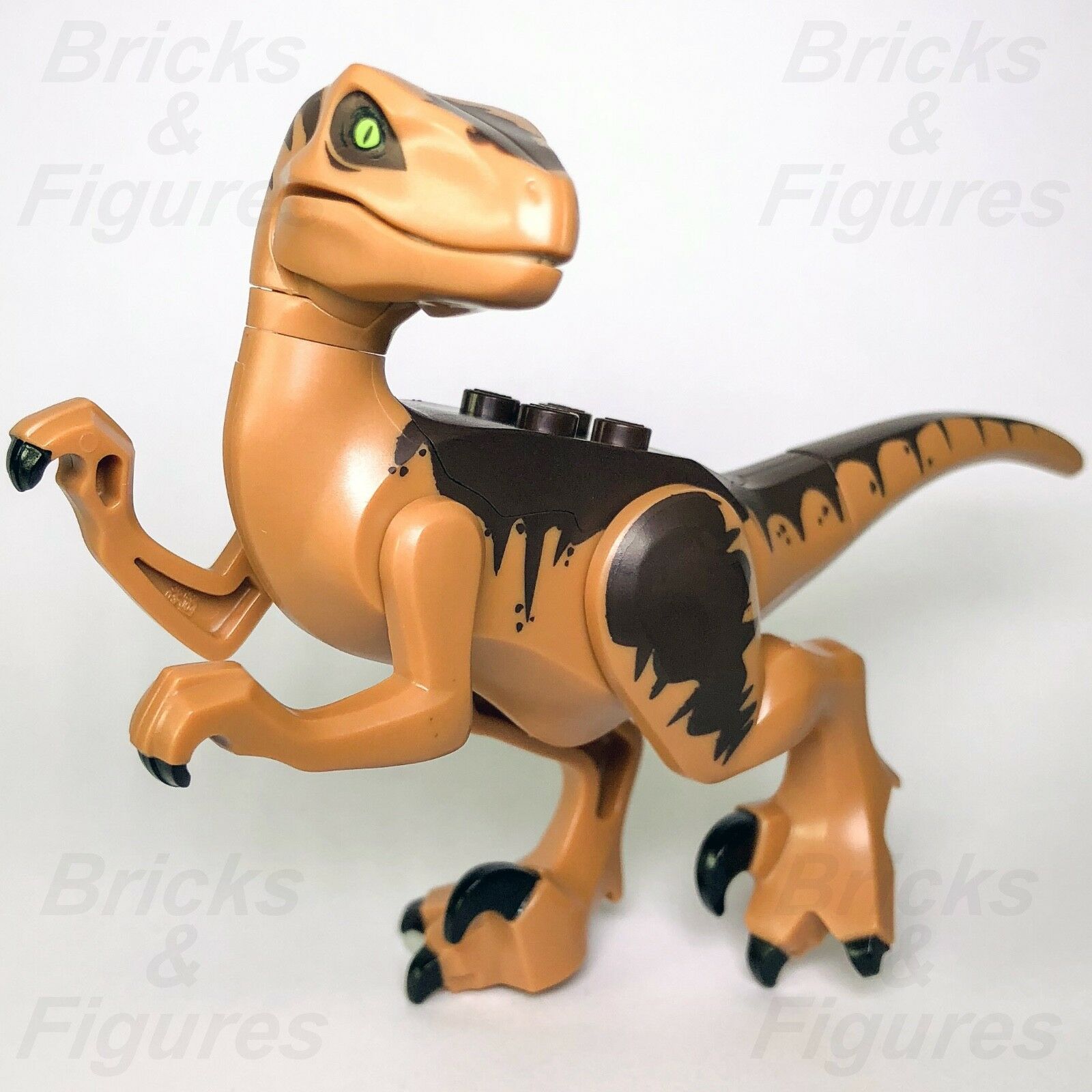 New Jurassic World LEGO Dark Brown Raptor Fallen Kingdom Dinosaur 75932 - Bricks & Figures