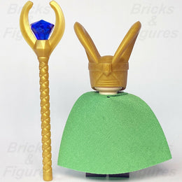 New Marvel Super Heroes LEGO Loki Odinson God of Mischief Minifigure 10721 - Bricks & Figures