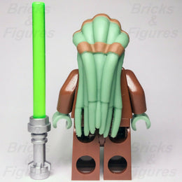 New Star Wars LEGO Kit Fisto Jedi Knight Master Minifigure 8088 7661 9526 - Bricks & Figures