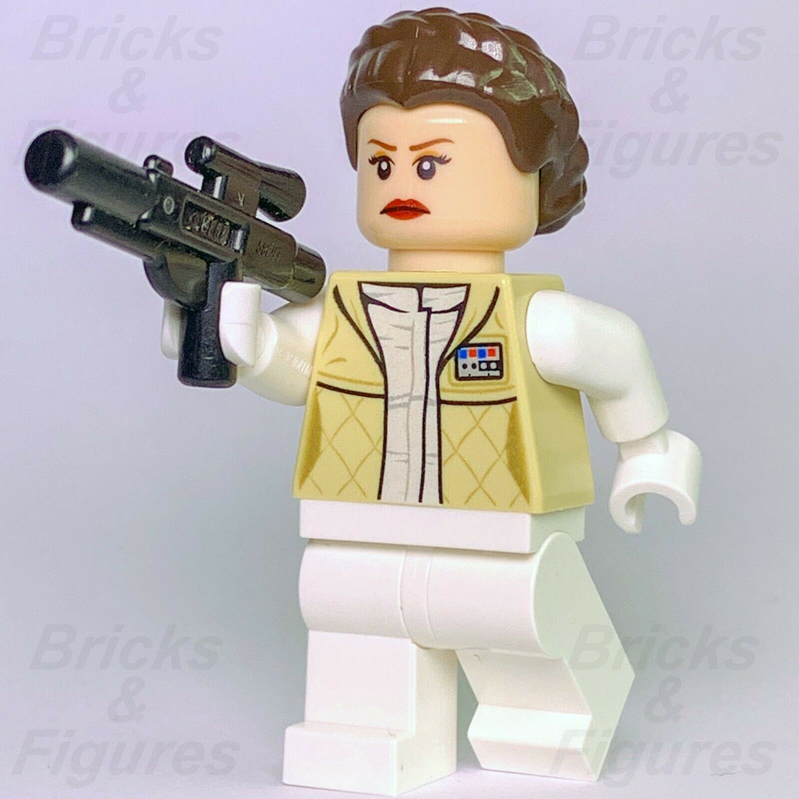 New Star Wars LEGO Princess Leia Hoth Outfit Rebel Alliance Minifigure 7879 - Bricks & Figures